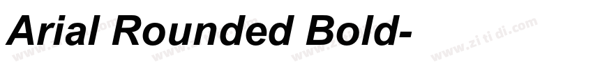 Arial Rounded Bold字体转换